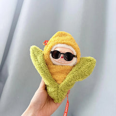 All-Black Sunglasses + Corn Doll Clothes Bag (Doll Not Included)