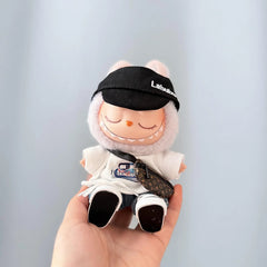 Bani White Tee + Cuffed Jeans + Brown V Bag + White Canvas Sneakers + Black Bubu Hat