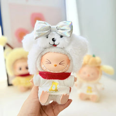 Bear White T-Shirt + White Puppy Hairband Set
