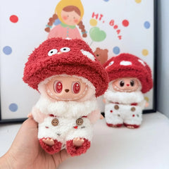 Big-Eyed Mushroom Overalls Set