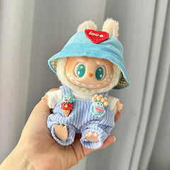 Bigmouth Fish Overalls + Blue Heart Hat