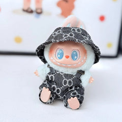 Black 8-Grid Pattern Suit Set