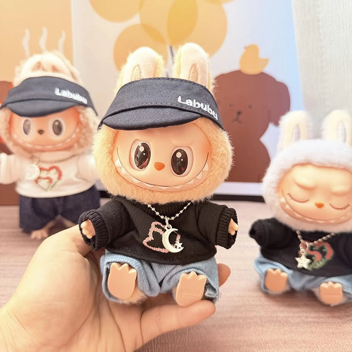 Black Bubu Snapback + Rose Heart Black T-Shirt Set