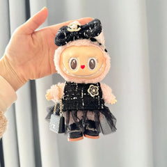 Black Little Princess Shoes + Tulle Skirt Black Chanel-Style Set + Mini C Bag