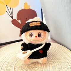 Black Love Sweater + Black Flipped Brim Hat + White B Bag