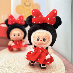 Black Princess Shoes + Minnie Polka Dot Princess Dress