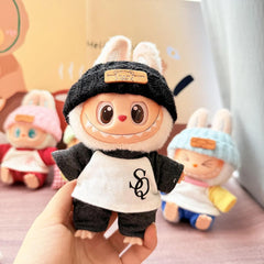 Black Snapback Cap + Sjsq Short-Sleeve T-Shirt Two-Piece Set