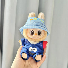 Blue Sesame Bird Romper Three-Piece Set