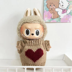 Brown Heart Sweater