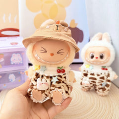 Brown Persimmon Hat + Cherry Leopard Set