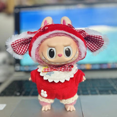 Bunny Ear Red And White Checkered Three-Piece Set