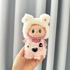 Capsule Bunny Keychain Overalls Set