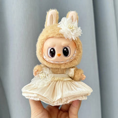 Champagne-Colored Flower Bud Dress