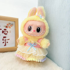 Colorful Ball Trimmed Jumper Dress Set