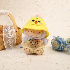 Cookie Keychain Overalls + Yellow Duckling Hat