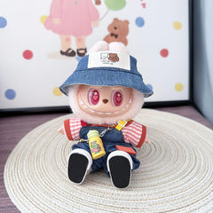 Couple Bear Hats + Colorful Suspenders Set Red + White Canvas Shoes + Yellow Water Bottle