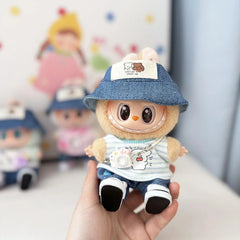 Couple Bear Hats + Summer Vibes Blue Stripes + White Canvas Shoes + Kd White Camera