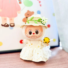Daisy Flower Straw Hat Set