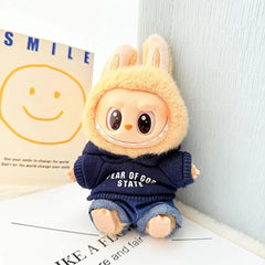Deep Blue Hoodie Two-Piece Set
