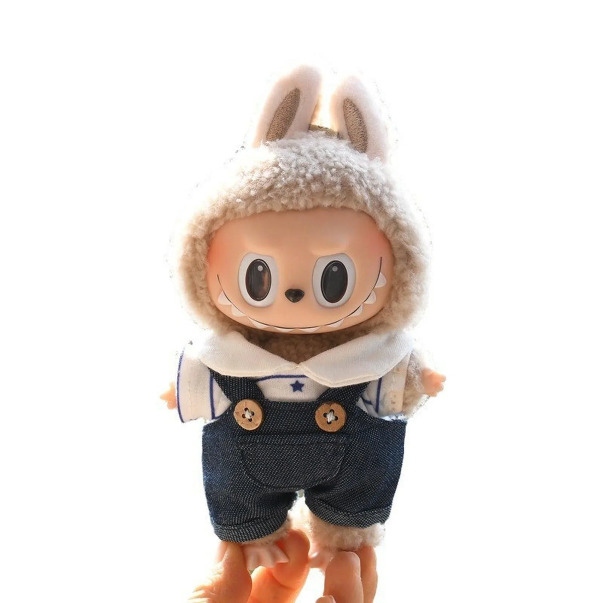 Denim Overalls Two-Piece Set With Detachable Accessories