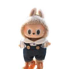 Denim Overalls Two-Piece Set With Detachable Accessories