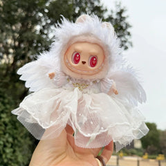 Feathered Headband White Angel 5-Piece Set