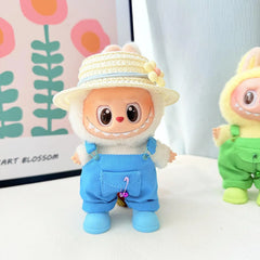 Flat Yellow Hat + Blue Rain Boots + Sunny Little Builder Blue