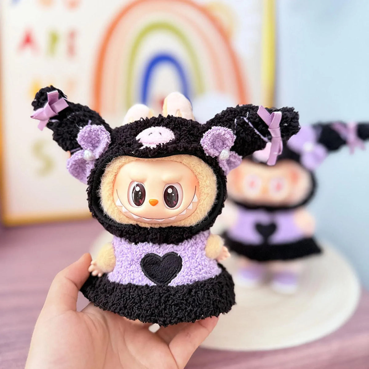 Fluffy Kuromi Outfit Set