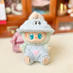 Fuzzy Blue Fisherman Hat Set