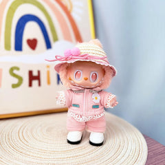 G-Dragon Pink Suit Set + Pink Straw Hat + White Square-Toe Shoes