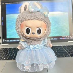 Glittering Blue Chiffon Sequins Dress