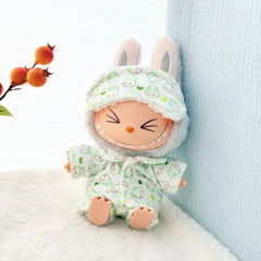Green Eye Mask Pajama Set With Pendant