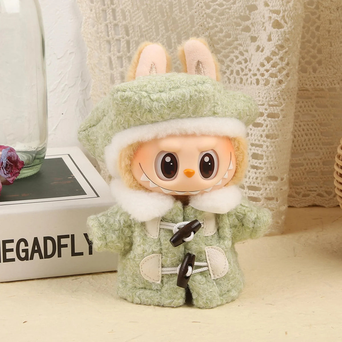 Green Hexagonal Beret Two-Piece Set