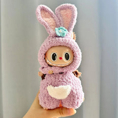 Handmade Purple Floral Bunny Ears