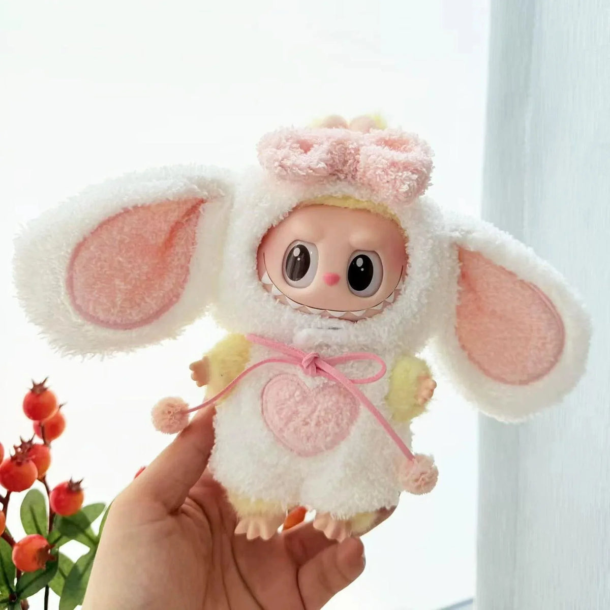 Heartfelt Bunny Ears Pendant Two-Piece Set