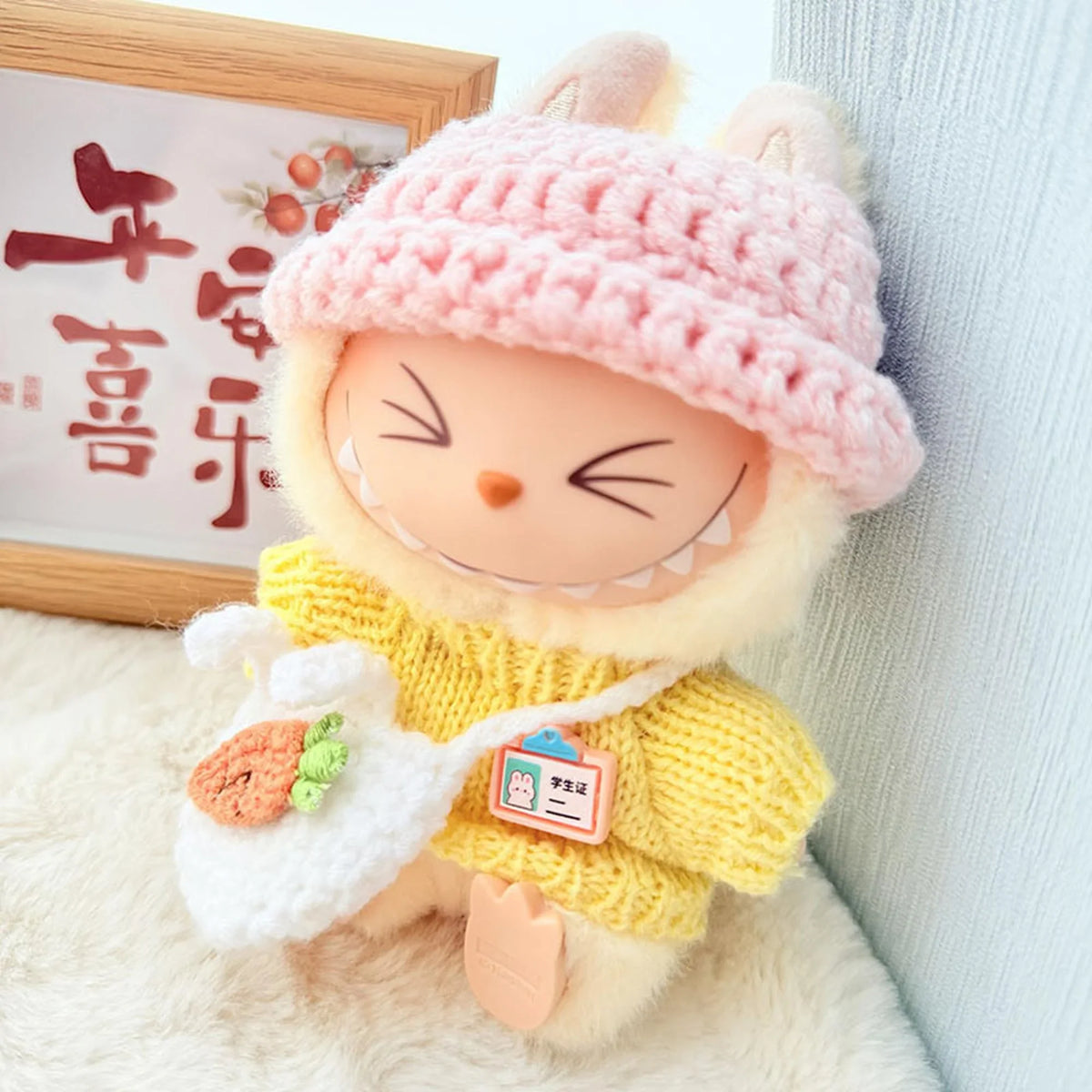 Japanese Handmade Pink & Yellow Three-Piece Set