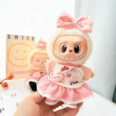 Kd Pink Leather Shoes + Apple Piglet Skirt 4-Piece Set