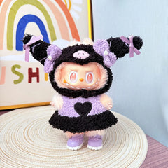 Kd Purple Leather Shoes + Fluffy Kuromi Outfit