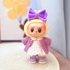 Kd Purple Shoes + Lavender Dance Dress + Purple Cardigan