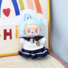 Noble Blue School Uniform Skirt Set