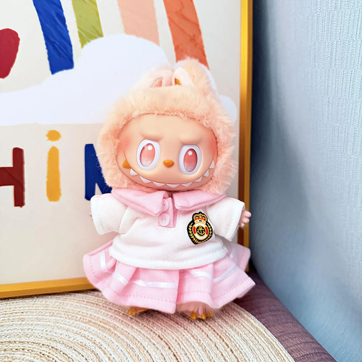 Noble Pink School Uniform Skirt Set