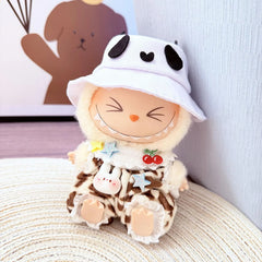 Panda Hat + Cherry Leopard Outfit