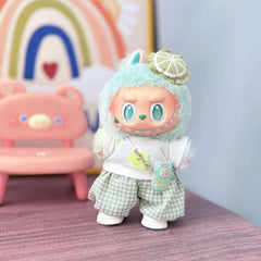 Pastel Green Bunny Lemon Outfit + Kd White Leather Shoes