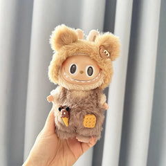 Pendant Sandwich Bear Overalls Set