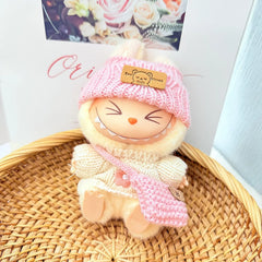 Pink B Bag + Pink Turn-Up Hat + Pink Six-Petal Flower Sweater