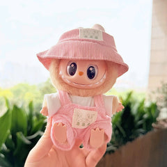 Pink Bunny Hat + Refreshing Suspenders Outfit Set In Pink