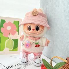 Pink Camera + Pink Canvas Shoes + Pink Panda Hat + Pink Sherpa Two-Piece Set