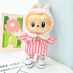 Pink Canvas Shoes + Spring Outing Pink Striped Dress Set