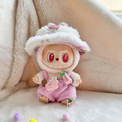 Pink Diamond Hat + Pacifier Overalls With Accessories In Pink