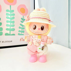 Pink Floral Bucket Hat + White Water Bottle + Pink Rain Boots + Spring Sweet Pink Set